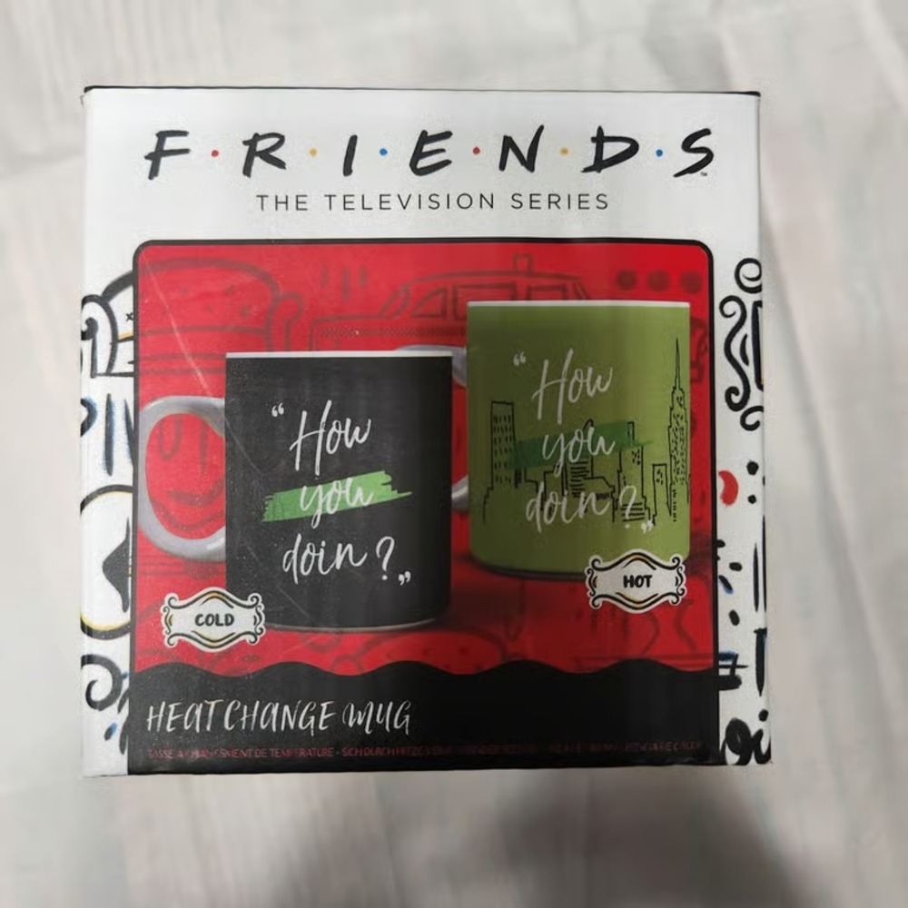 Friends TV Series Heat Change Mug How You Doin Joey Paladone Black Mug